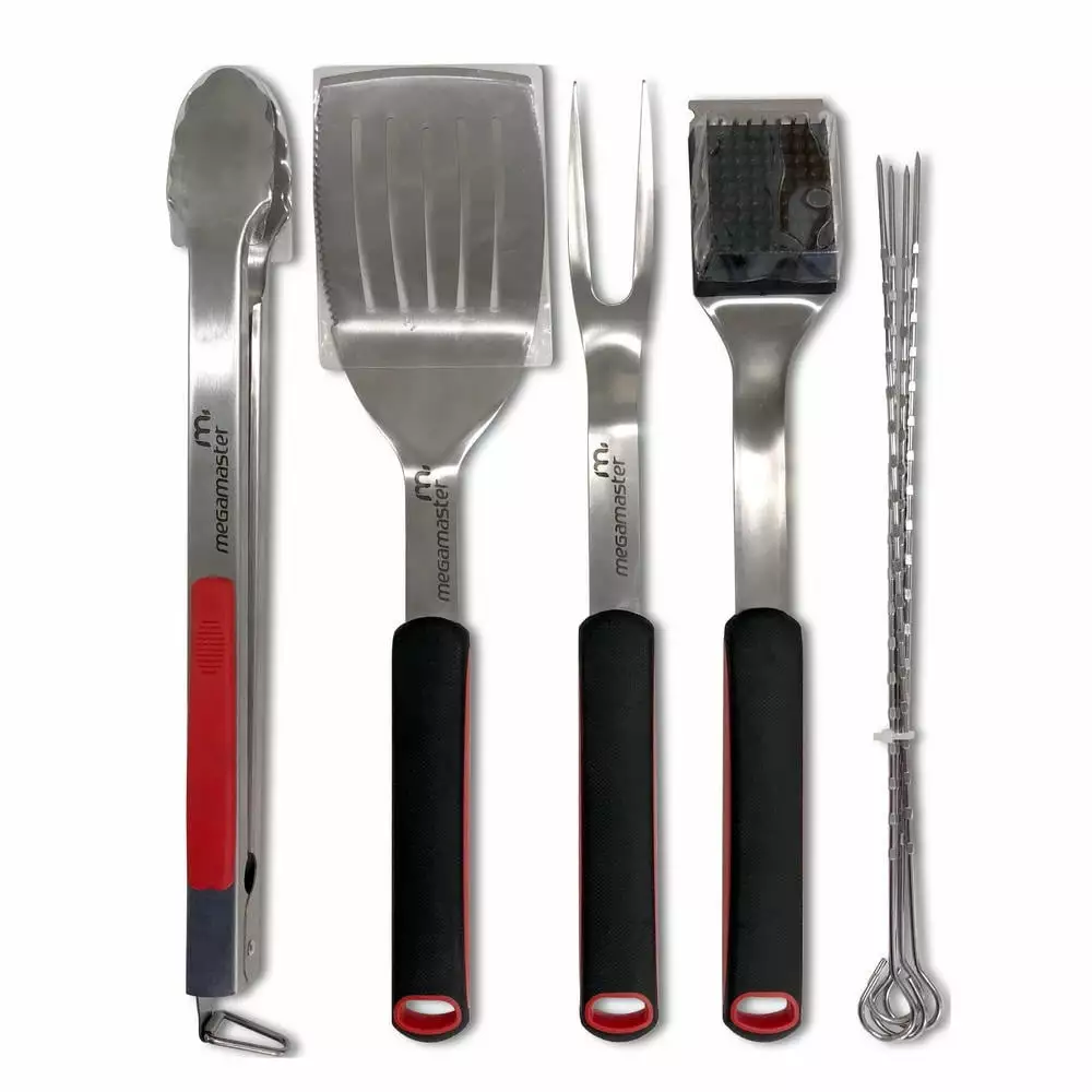 Megamaster 8-Piece Grill Tool Set Outdoor BBQ Cooking