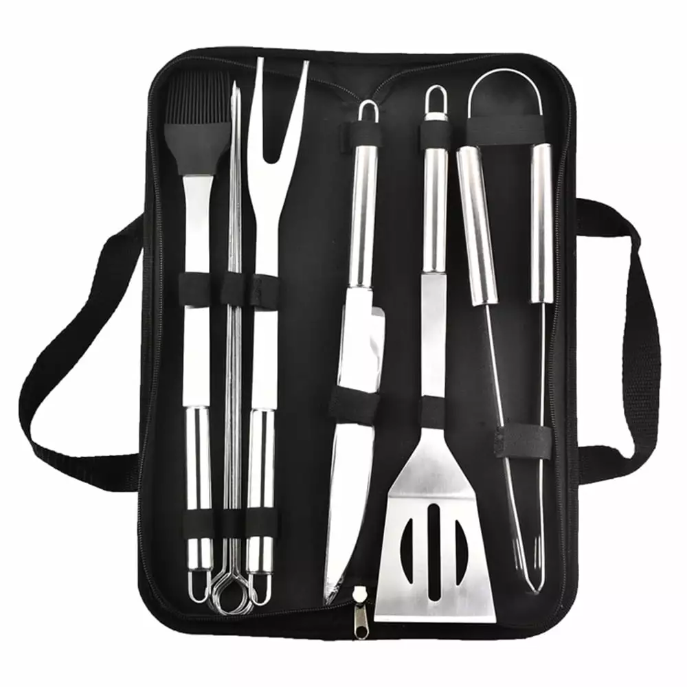 Cowin Grilling Accessories BBQ Grill Tools Set 9 PCS Stainless Steel Case