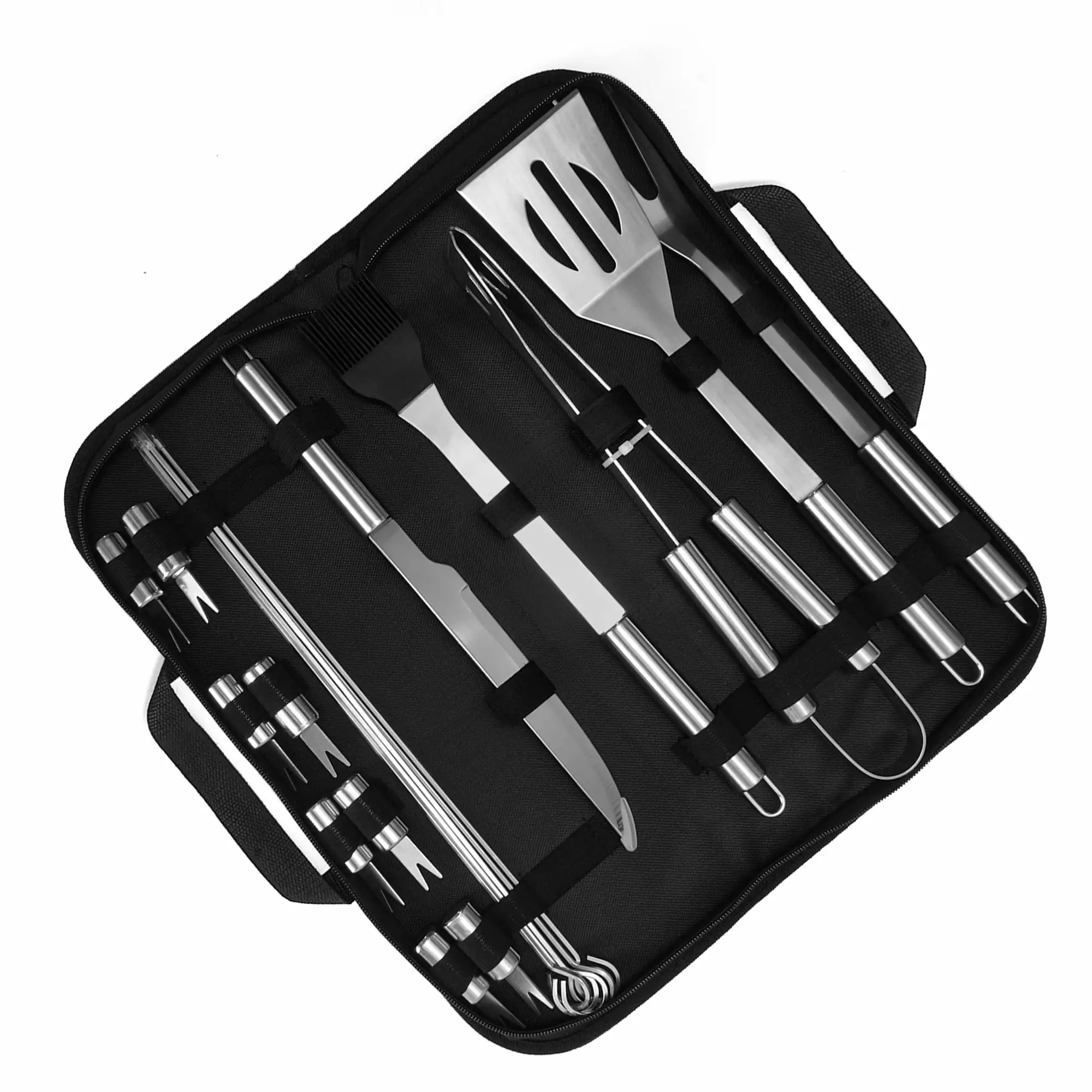 20 Piece Stainless Steel BBQ Accessories Tool Set Professional Grilling Oroton