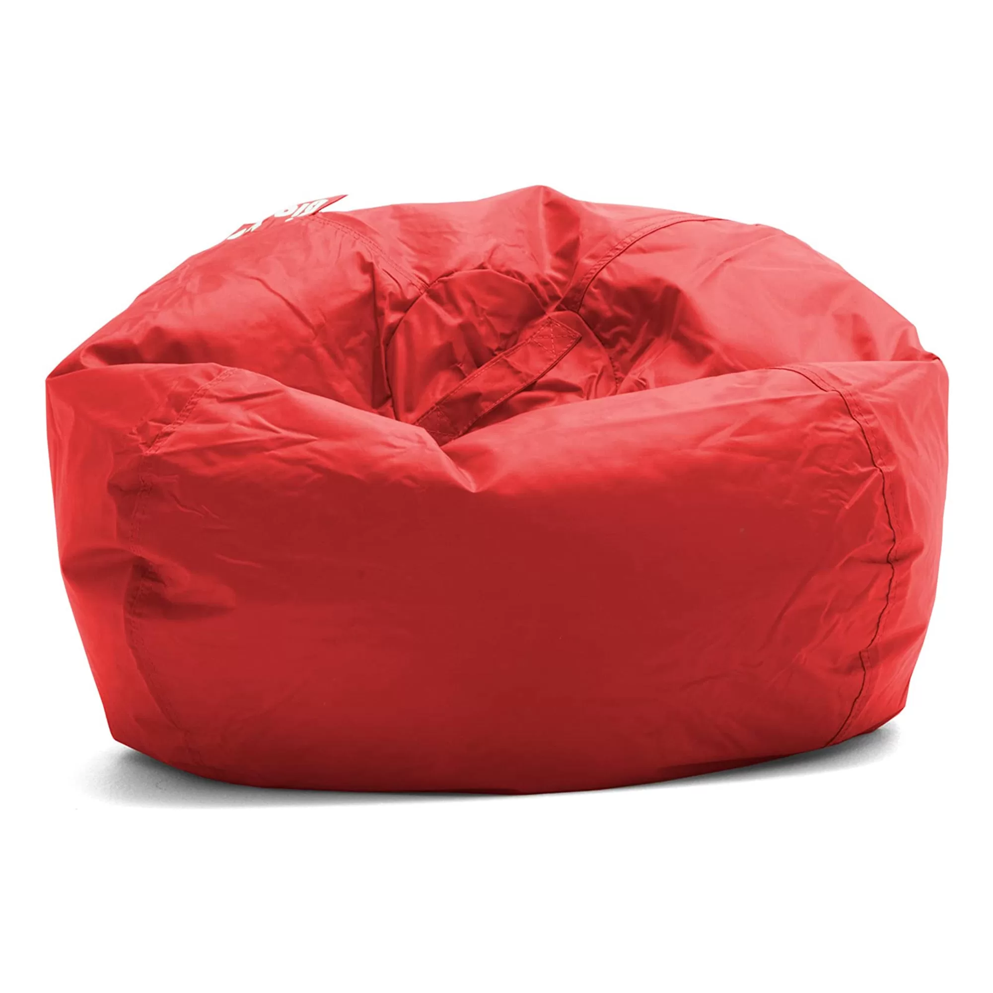 Big Joe Smartmax Classic Bean Bag Chair Handles and Safety Zipper Red