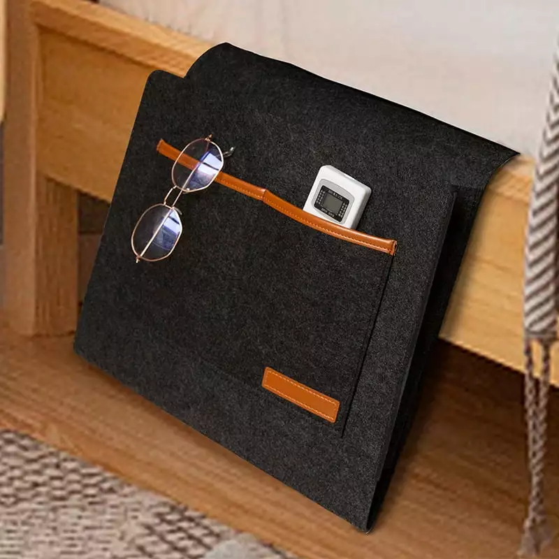 Hanging Bedside Caddy Organizer Hook Phone Books Remote Control Storage EINSZWEIDOG