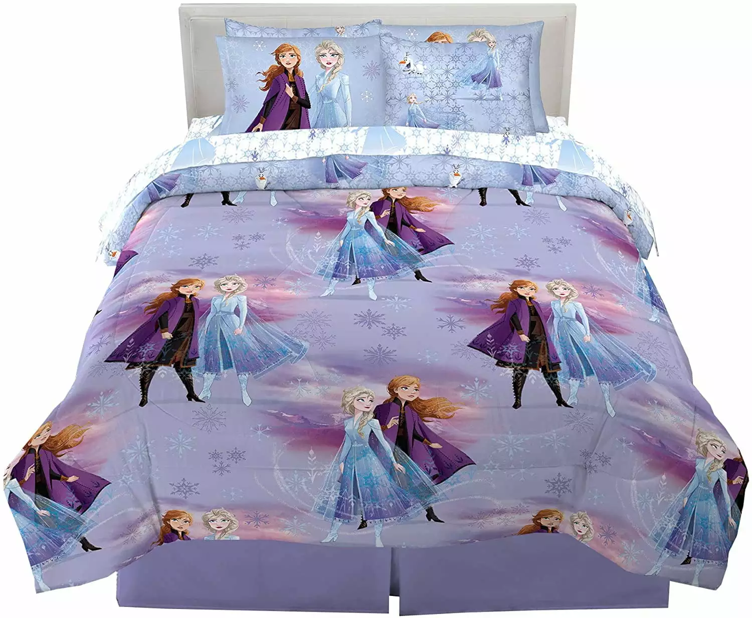 Franco Kids Bedding Super Soft Easeer and Sheet Set Sham 7 Piece Full Size Disney Frozen 2