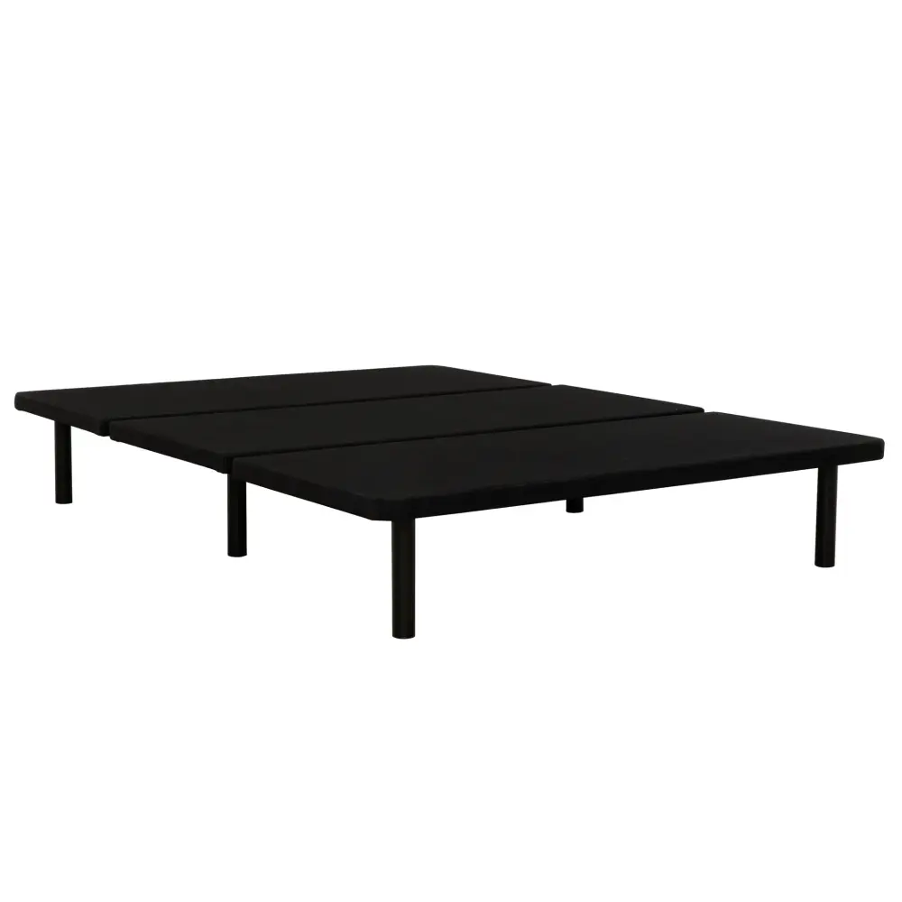Queen Size Platform Bed Frame, Bedroom Furniture Metal Bed Foundation Base - Midnight