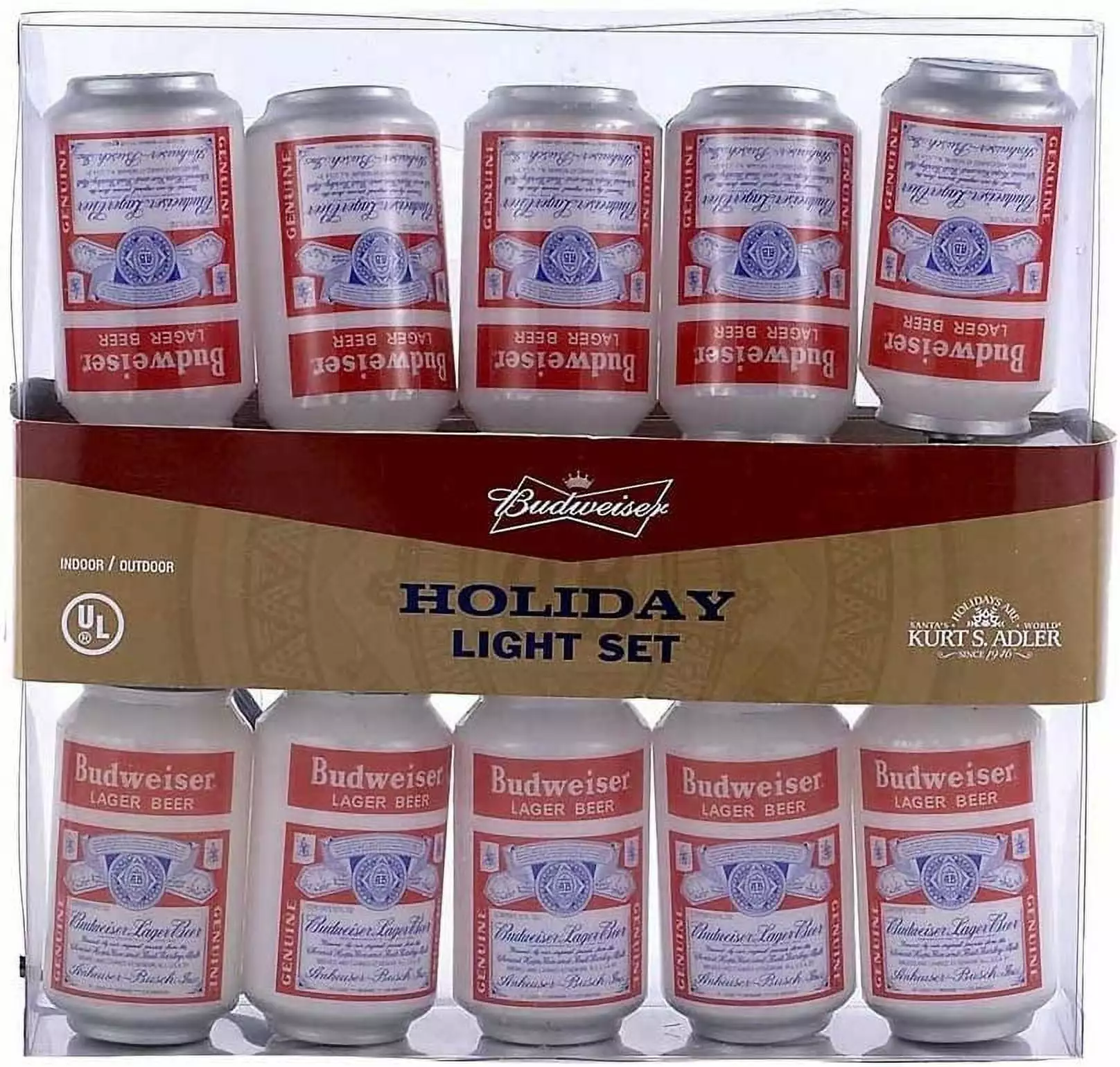 Kurt Adler UL 10-Light Vintage Budweiser Can Light Set Bed Bath & Beyond