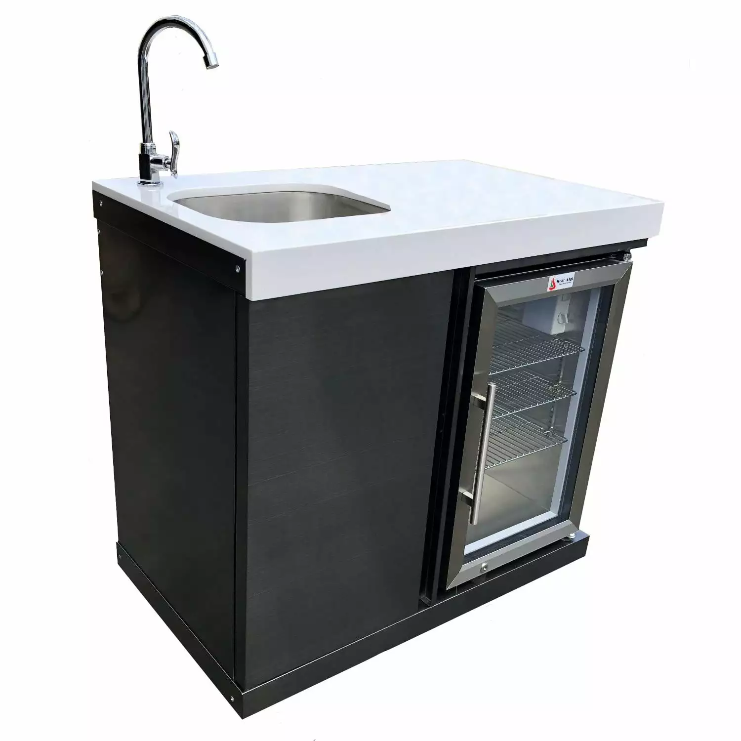 Mont Alpi Beverage Center Cabinet Module Outdoor Kitchen and Bar