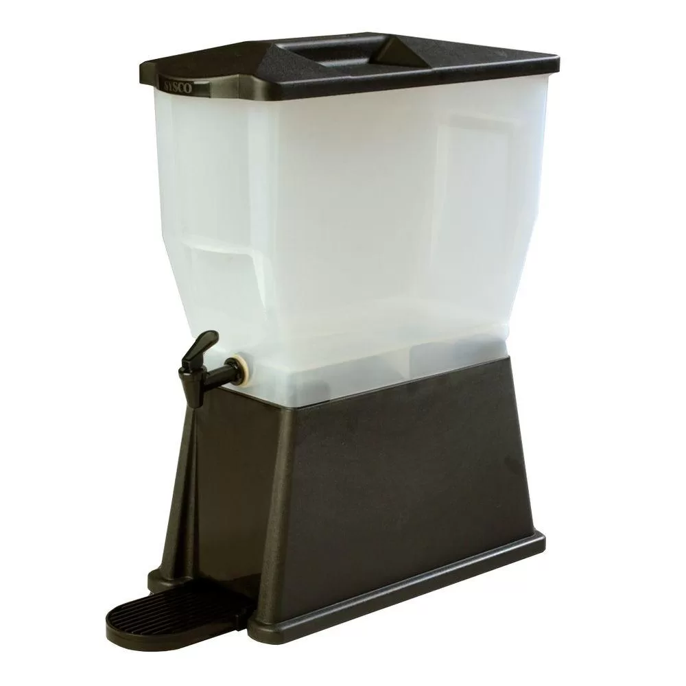 Carlisle 3 Gallon Single Economy Reservoir Black Beverage Dispenser Polypropylene