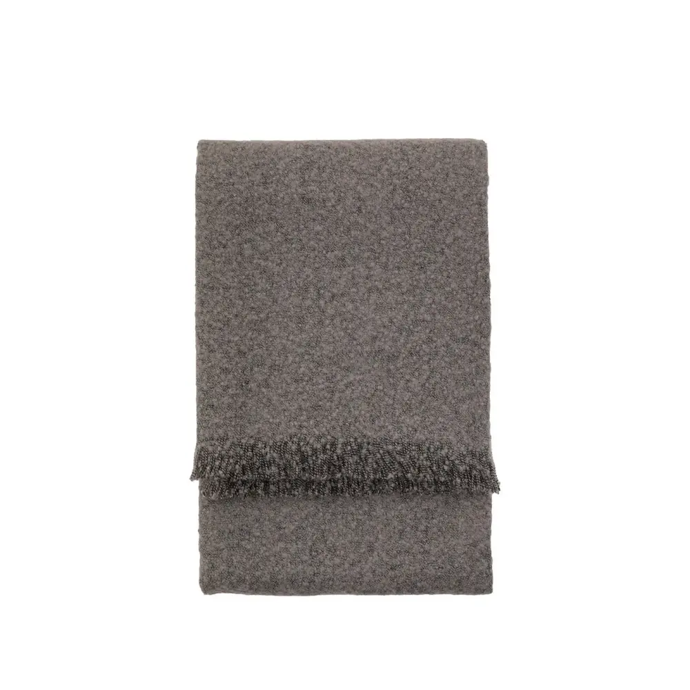 Melange Acrylic Throw - Rich Grey