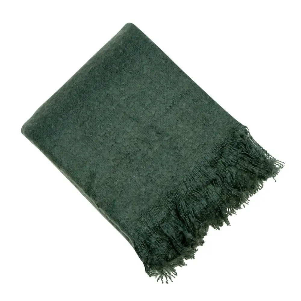 Wool Blend Serena Throw - Jade