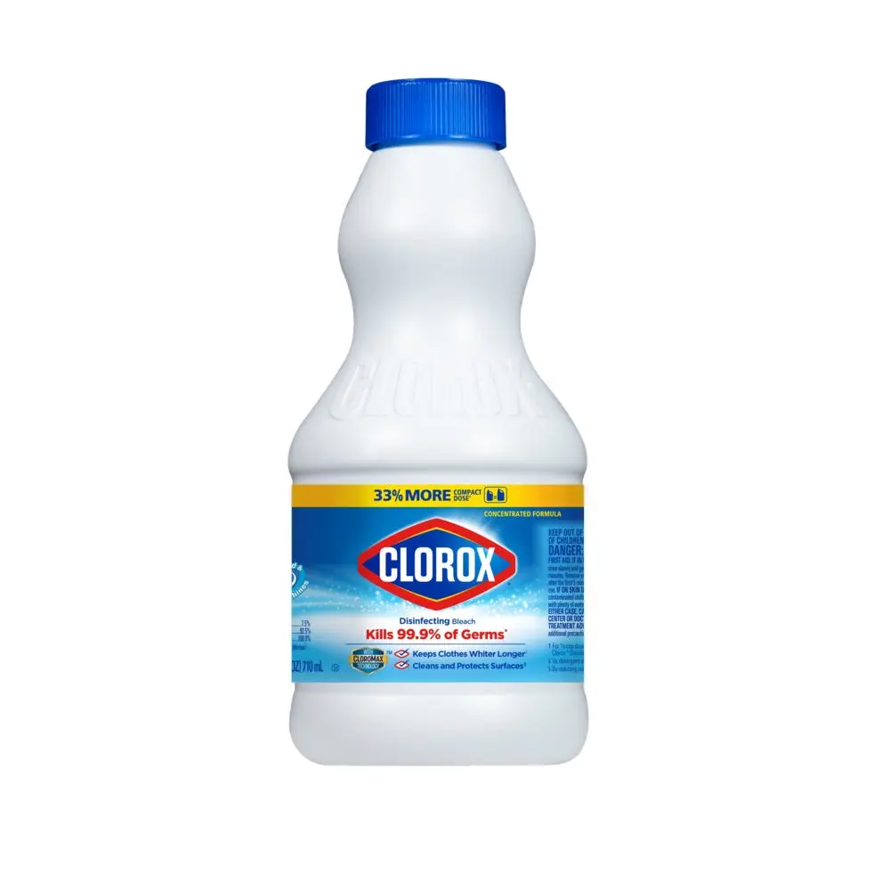Clorox 32251 Regular Bleach 24 Oz Disinfecting Cleaner Laundry and Surfaces