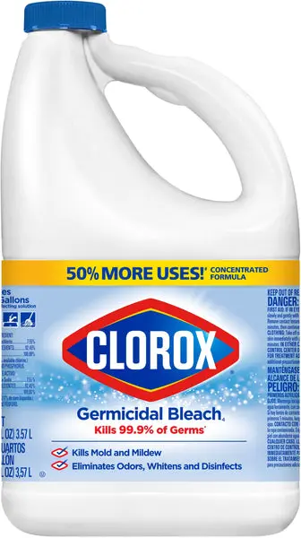 Clorox 32429 Germicidal Bleach 121 Oz Disinfection and Sanitizing