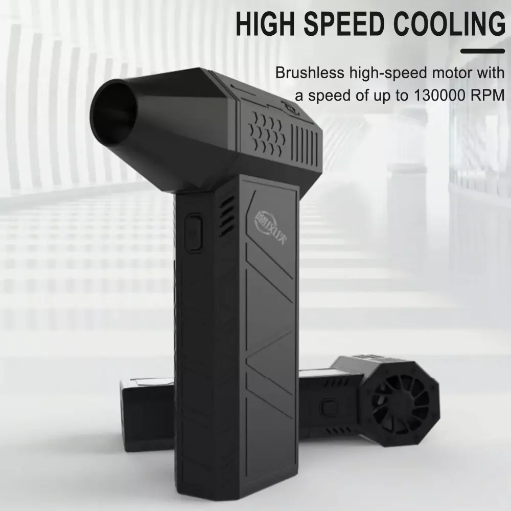 Dpityserensio 150000RPM Turbo Powered Mini Blower Travel-friendly Car Cleaning