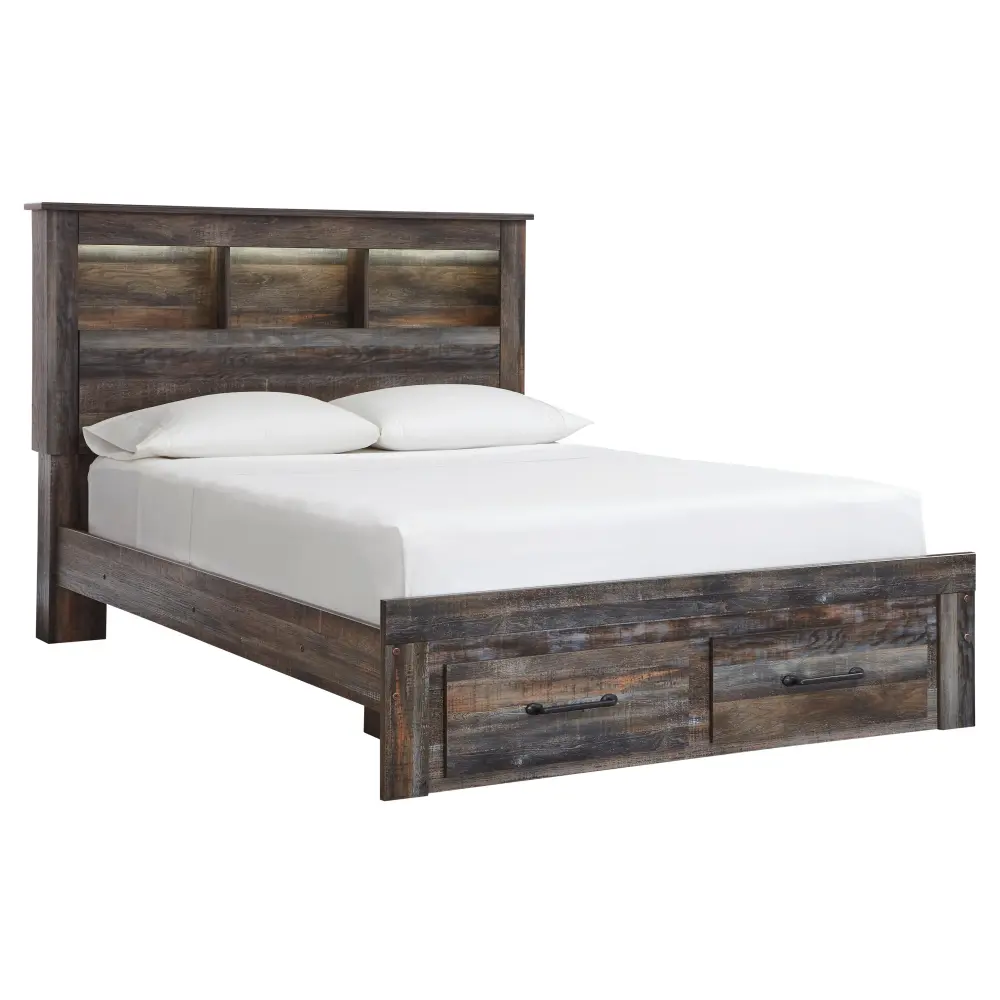 Diamond Modern Furniture Exclusive Design Drystan Queen Bookcase Bed Storage B211-65/B211-54S/B211-96