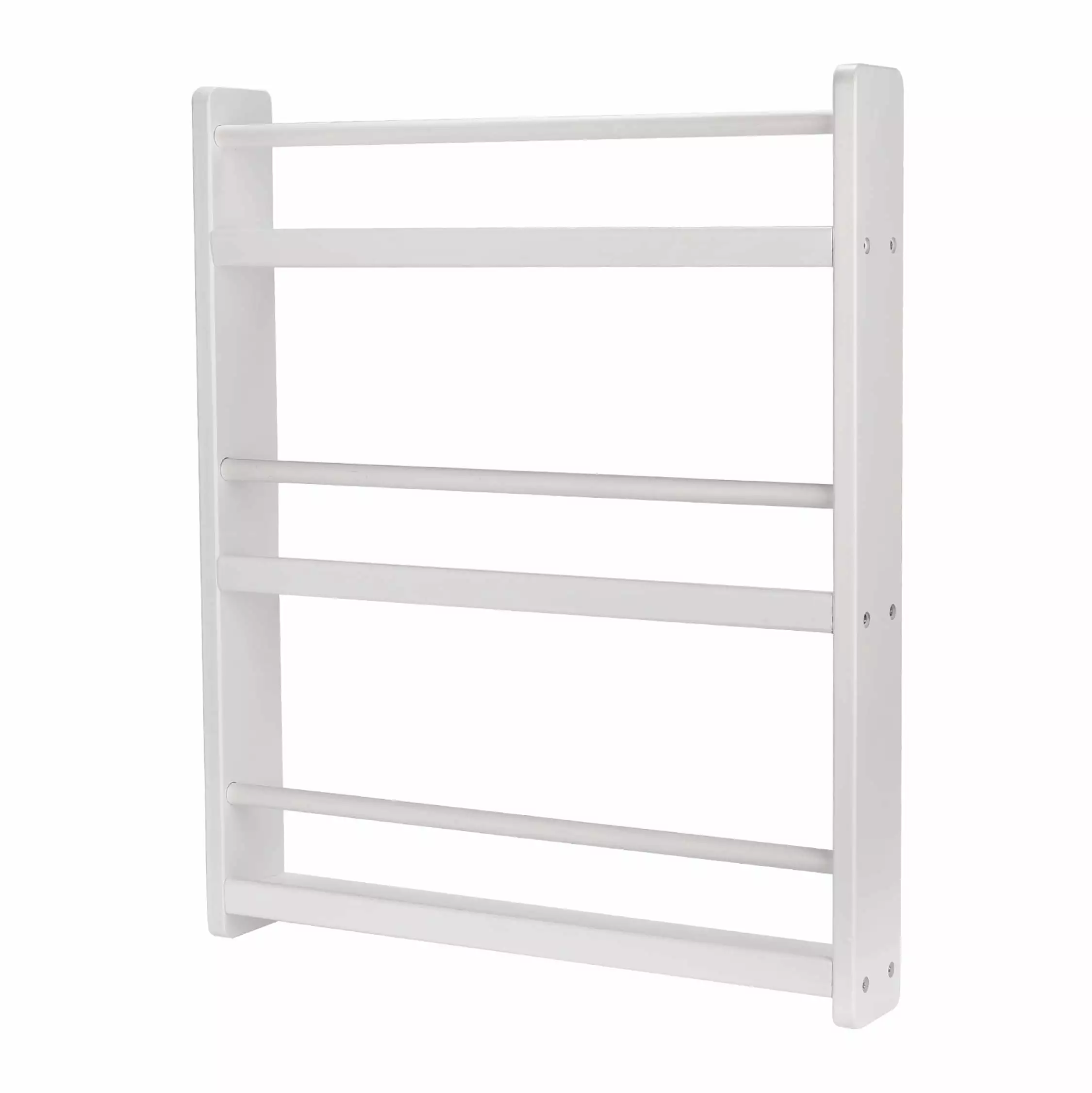 CHILDLIKE BEHAVIOR 3-Tier Book Arranger Kids' Bedrooms Nurseries and Living Rooms - White Bookcase Rack