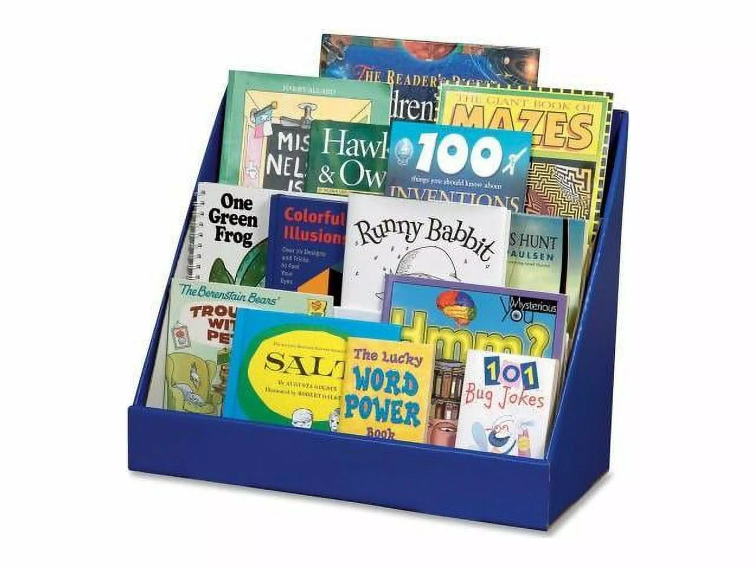 Classroom Keepers Kids Book Rack 3-Tier Blue Glossy Finish Children's Books and Toys Pacon
