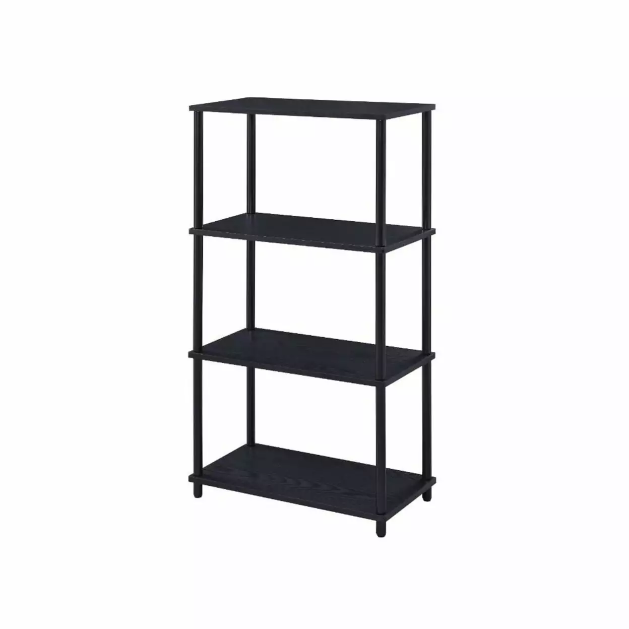Bookshelf Black Metal Frame Saltoro Sherpi Home Office