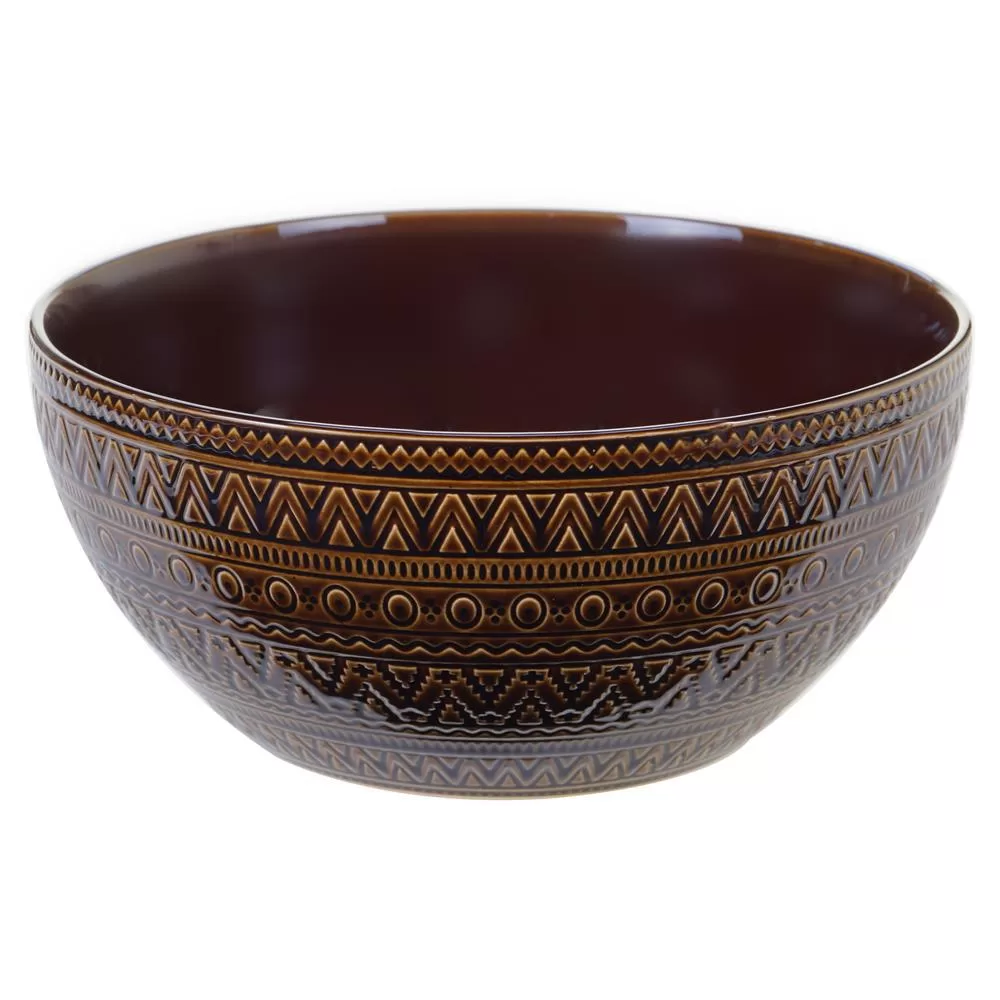 Certified International 152 oz Aztec Brown Deep Bowl Serving