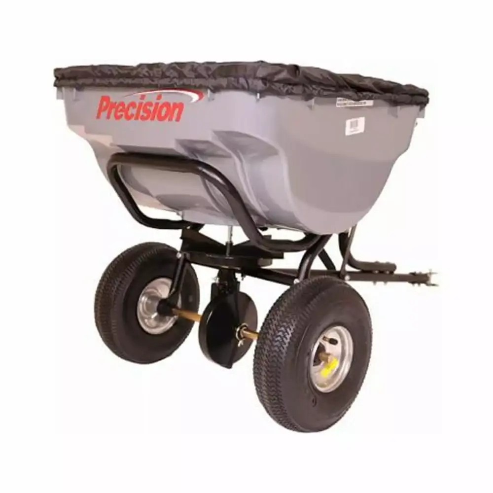 Precision TBS4500PRCGY Tow Behind Broadcast Spreader 100-Lb Capacity Lawn and Garden Care 1