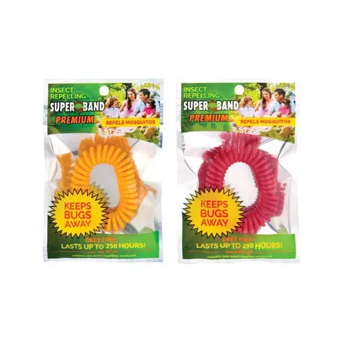 Superband SB37400P Insect Repellent Super Bands Assorted Colors Outdoor Protection