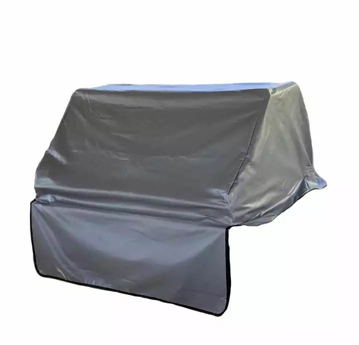 Covered Living Built- BBQ Outdoor Gas Grill Cover 45x30x16 Inches Vinyl Grey