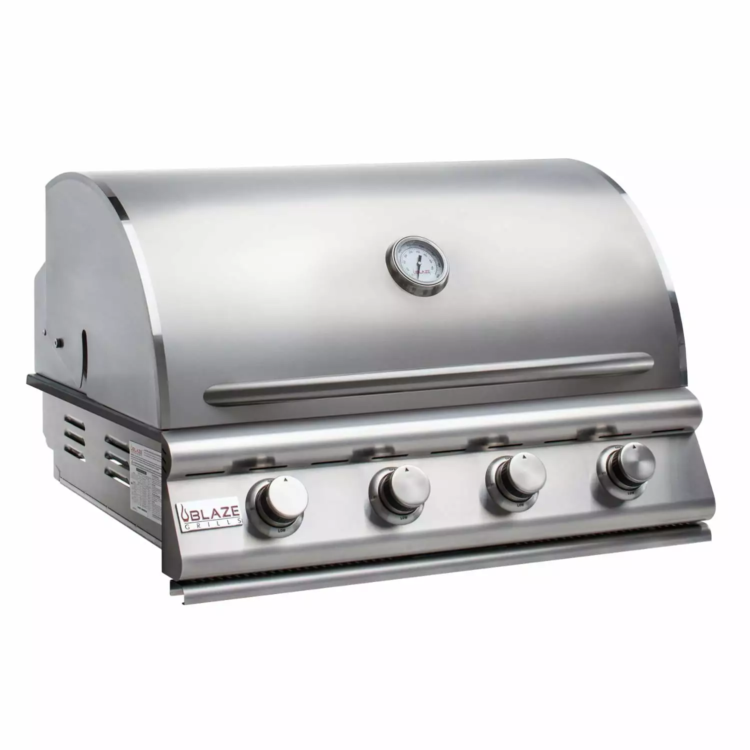 Blaze Grills Built 4 Burner Propane Gas Grill Stainless Steel Outdoor Kitchen BBQ
