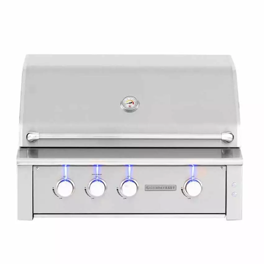 Summerset Alturi 36-Inch 3-Burner Built- Natural Gas Grill Stainless Steel Burners & Rotisserie ALT36T-NG