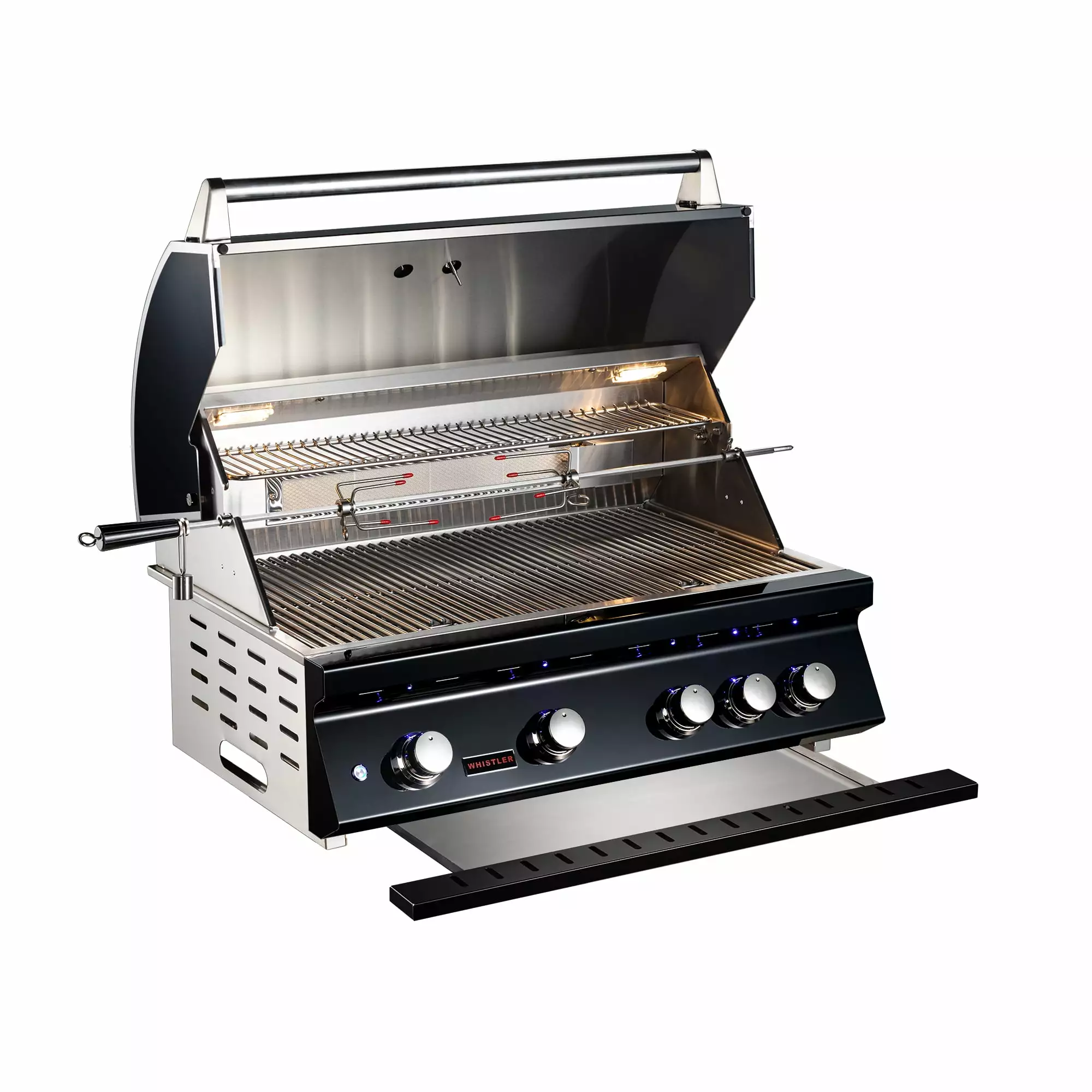 WHISTLER Built 4 Burner Stainless Steel Gas Grill Outdoor Kitchen Black