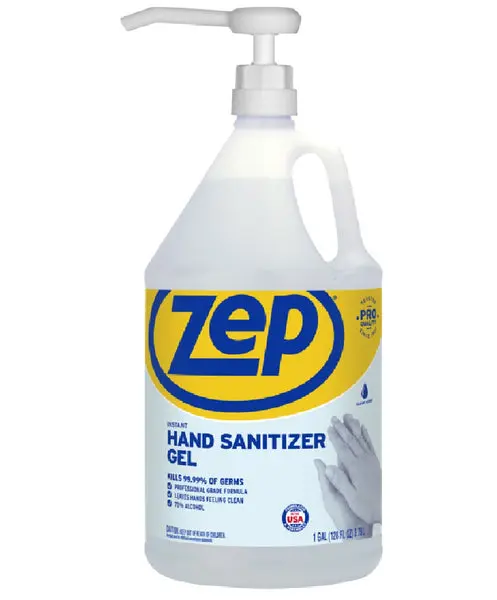 Zep ZUIHSG129P Instant Hand Sanitizer Clear 1 Gallon Refillable Germ Protection
