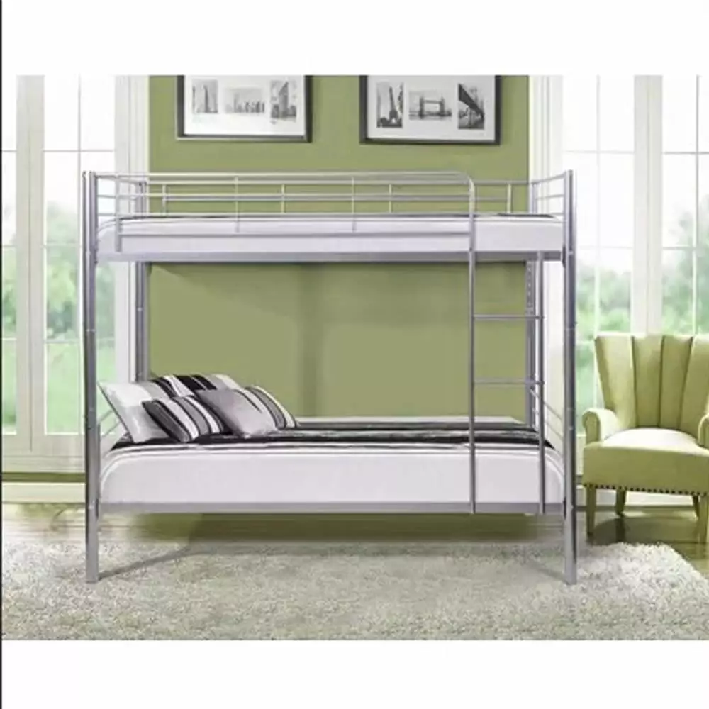 BaytoCare Twin-over-Twin Bunk Bed Metal Frame and Ladder - Space-Saving Design
