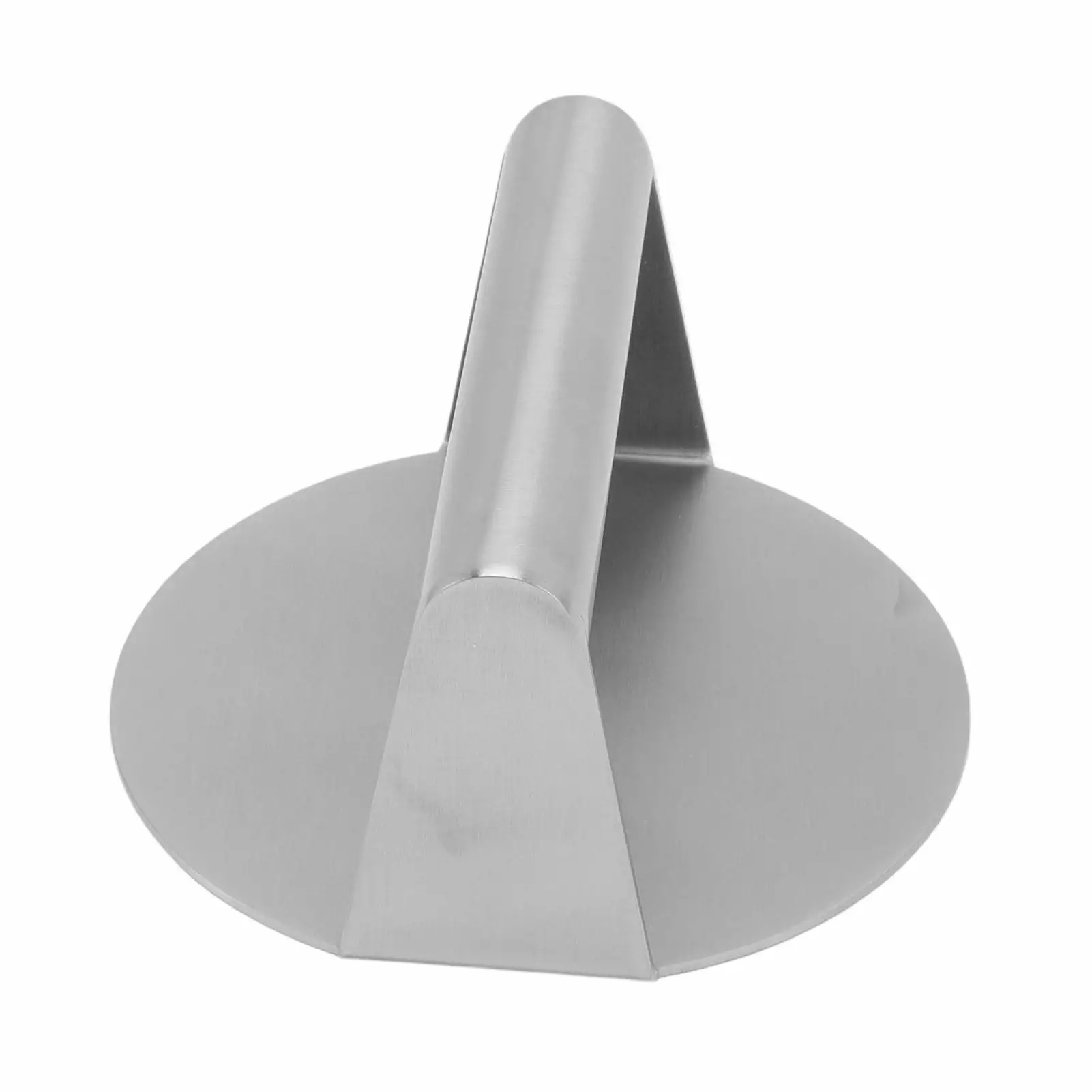 Meat Press Manual Stick Free Cozy Handle 304 Stainless Steel Round Burger Press Bacon Steak Grilling anhuimixuechacanyingu...