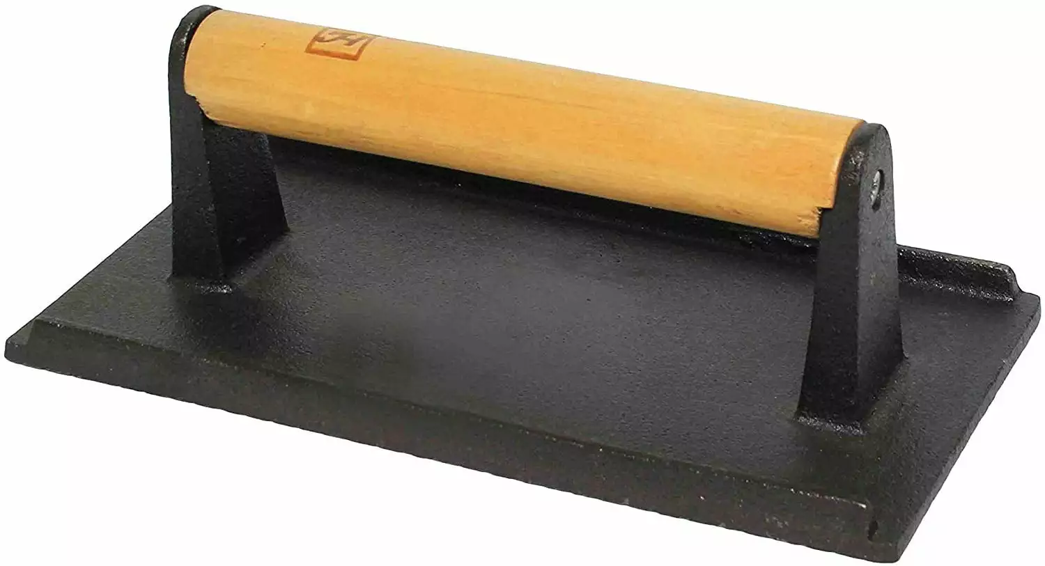 Large Cast Iron Hamburger Steak Weight Press Evenly Cooked Patties Thunder Group