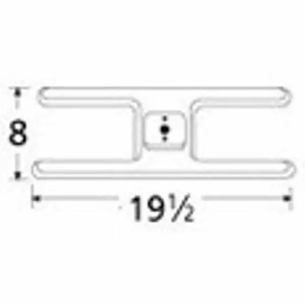Music City Metals Burner Head H Sgl SS 195 x 8 Arkla 10201 Replacement Part Universal Grill Parts