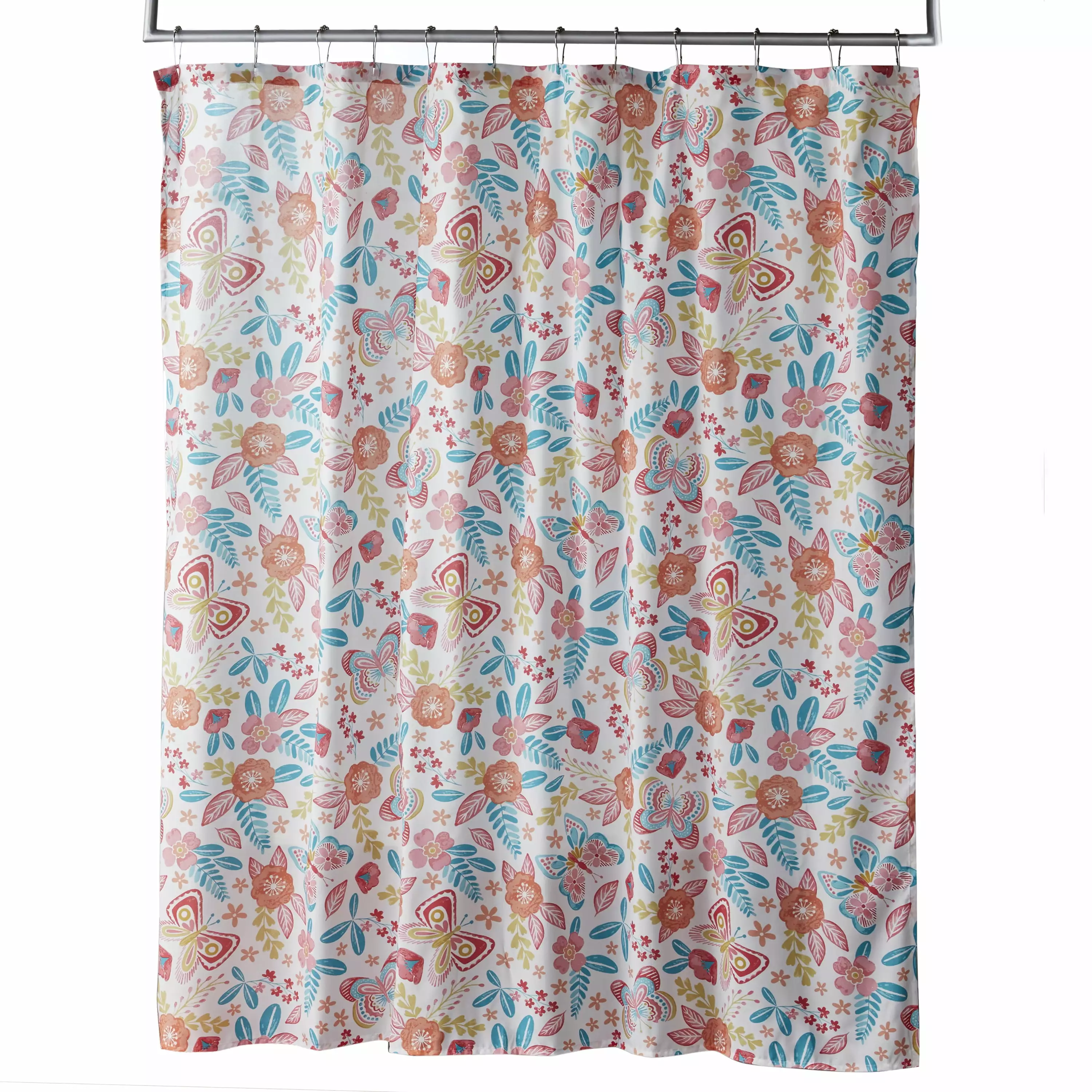 Butterfly Kids Bathroom Set 16 Pieces Pink Coral Aqua Your Zone Themed Decor