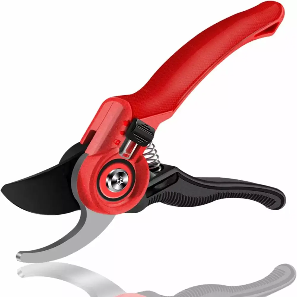 Exceptional Ergonomic Pruning Shears Sharp SK5 Steel Blades Cozy Grip High-Quality Garden Tool