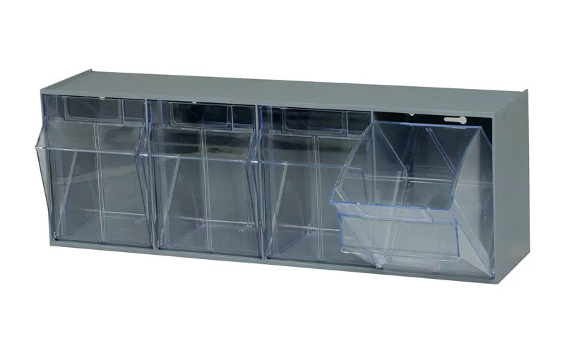 Quantum QTB304GON Gray Tip Out Bin System Under Sink Storage