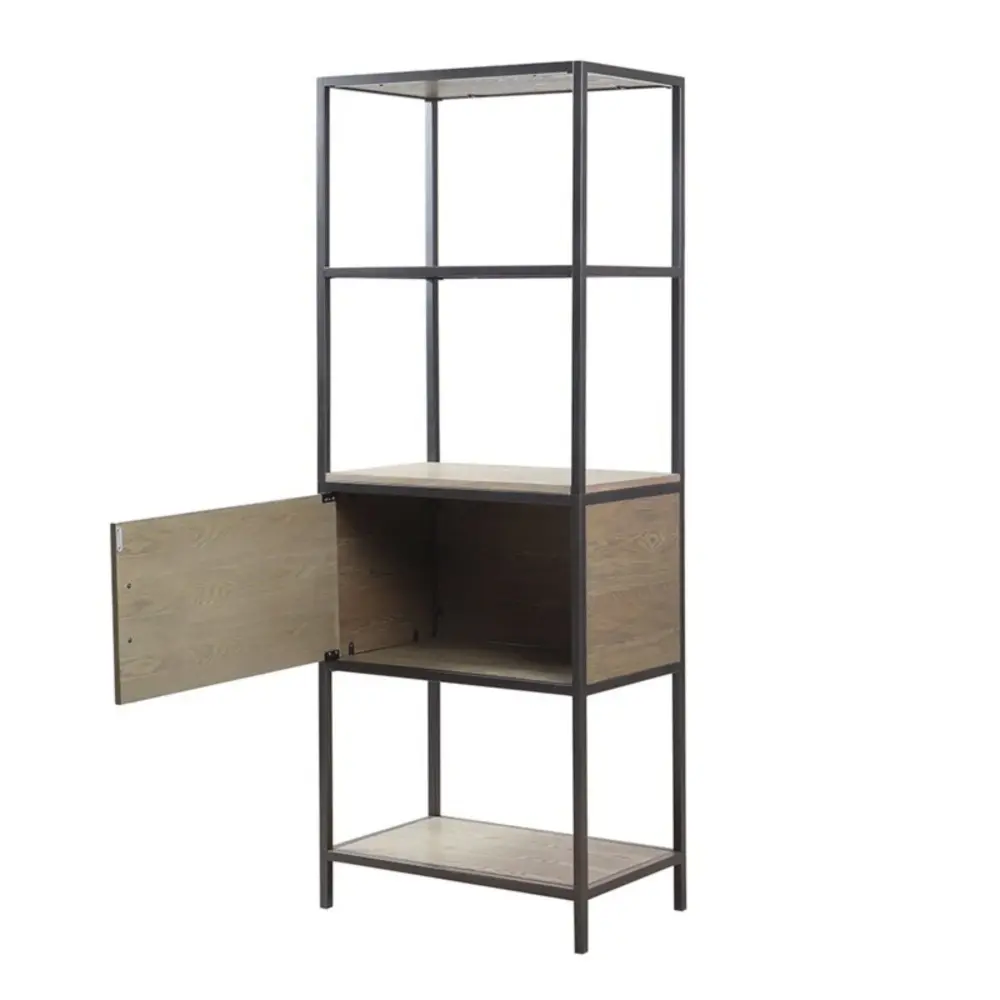 Darley - 3 Shelf Bookcase Storage Cabinet - Slate