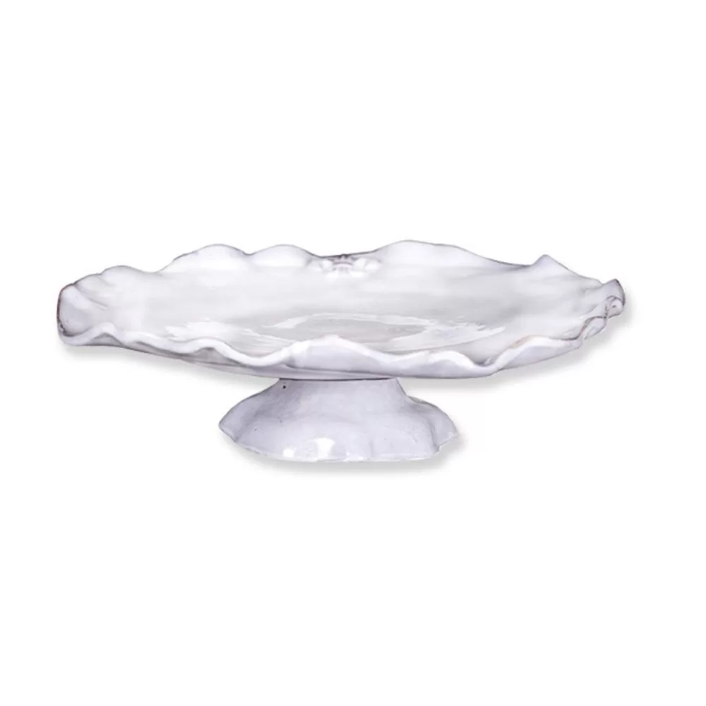 Abigails Fleur De Lis Footed Cake Tray Elegant Dessert Display