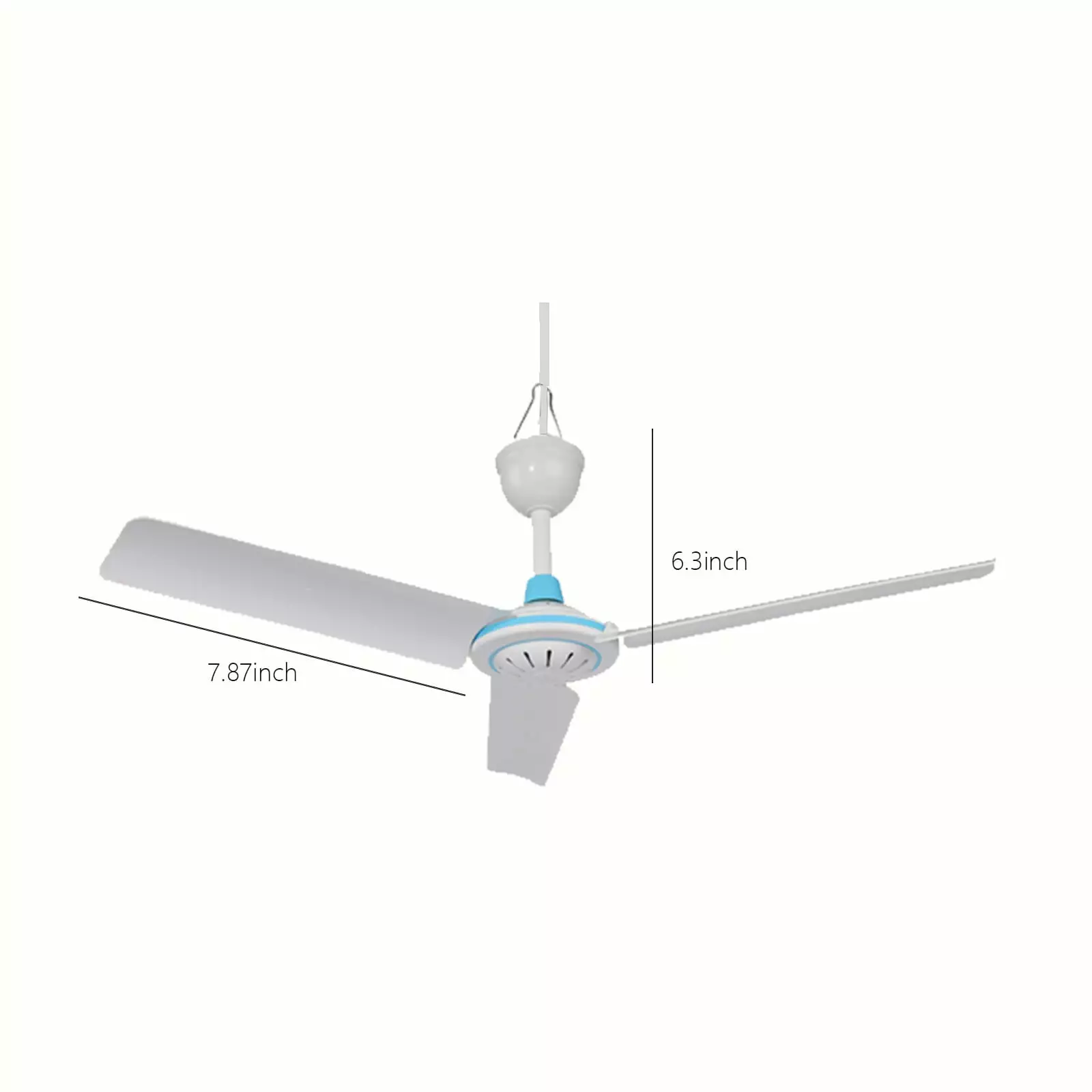 Travel-Friendly Mini USB Ceiling Fan Camping Tent 10.49ft Power Cord Hiroekza