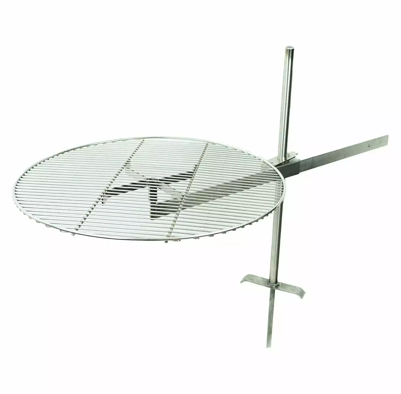 Saucer-X Campfire Grill Stainless Steel Outdoor Grill Camping and Backyard Cooking 24 Cooking Grate Lwory