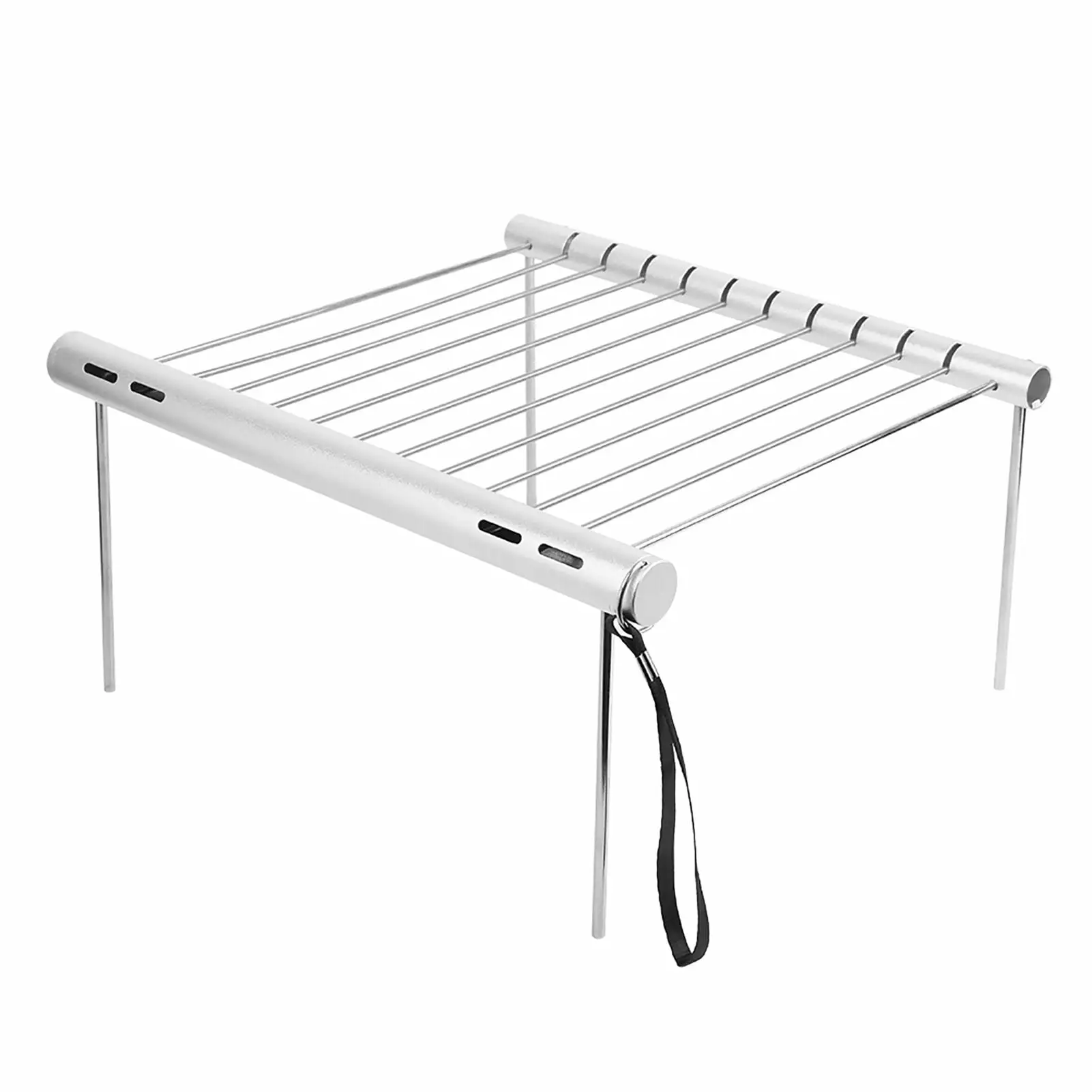 Stainless Steel Charcoal Barbeque Grill Travel-friendly Folding Grill Outdoor Camping Cooking Picnics ZB-HRGBZ