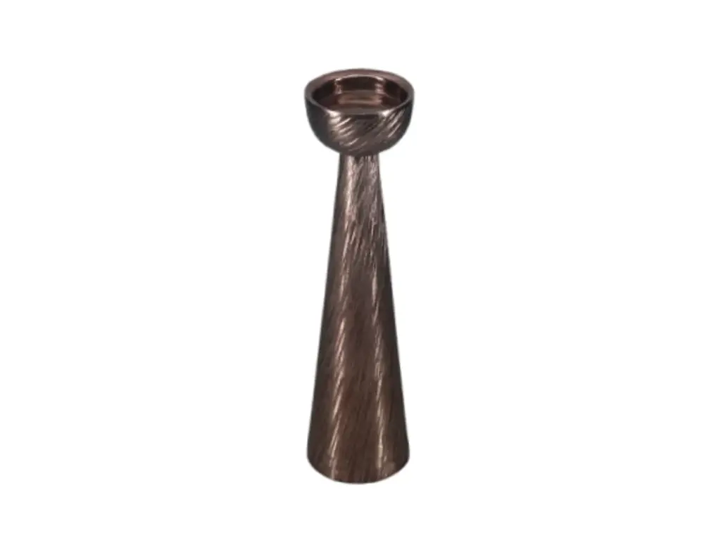 Saphira Petite Candle Holder - Smoke