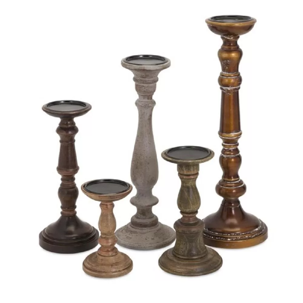 IMAX Rozzi Candle Holders Set 5
