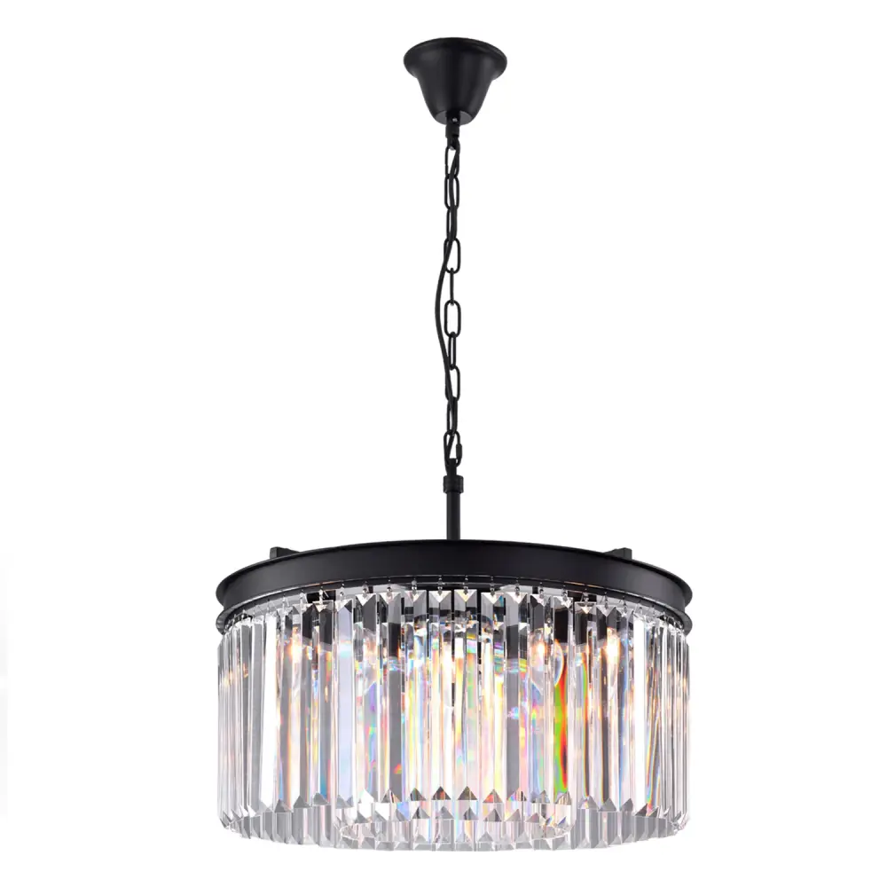 5 - Airy Crystal Dimmable Drum Chandelier #MX155101-P