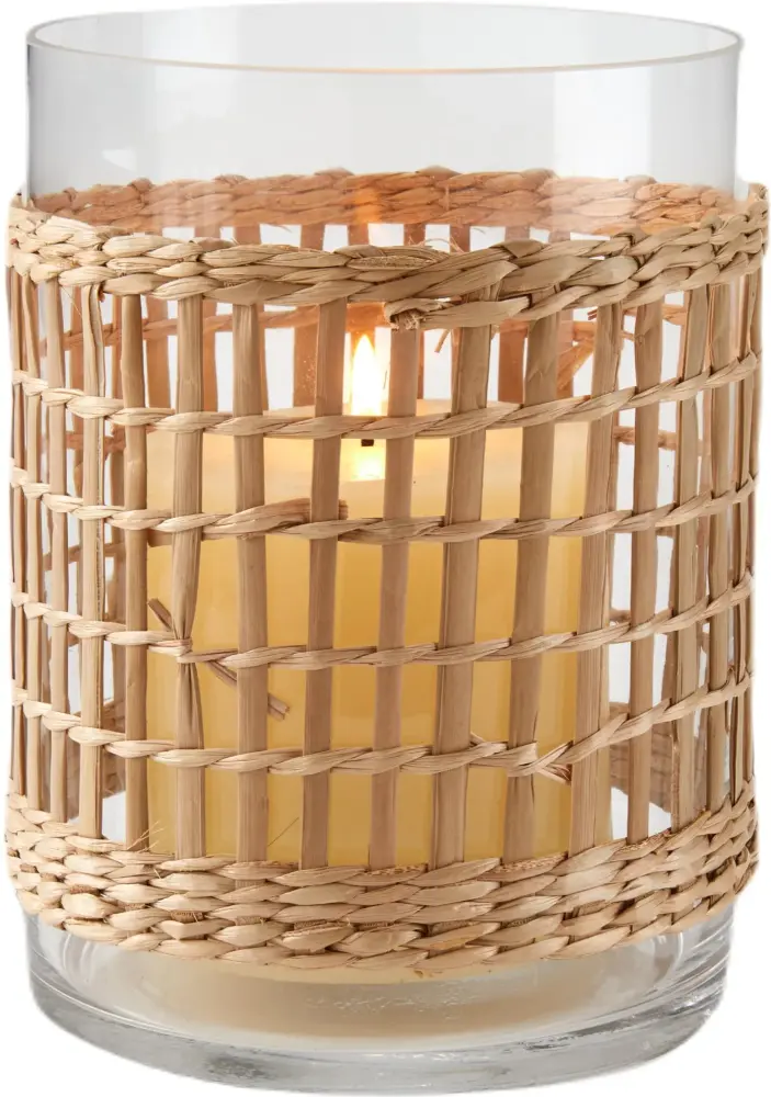 Authentic Wicker Wrap Candle Lantern