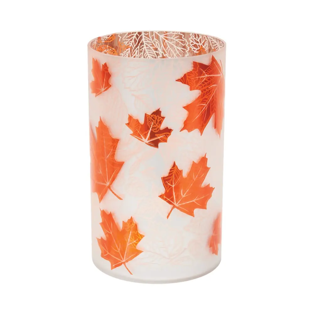 Fall Harvest Fall Leaves Jumbo Candle Holder