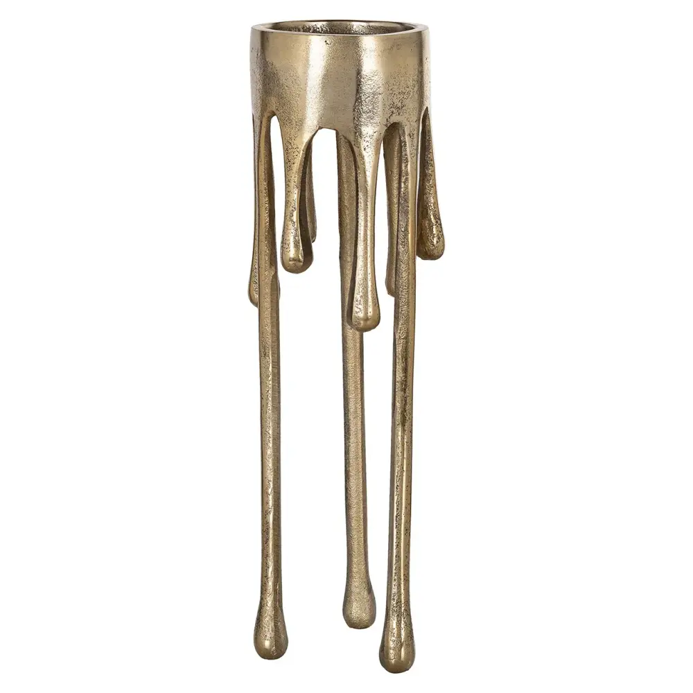 Lorin Large Candle Holder - Brushed Aurum
