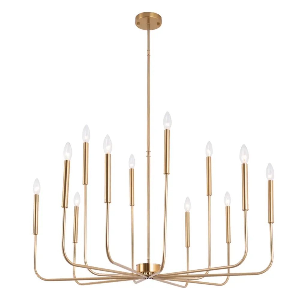 12 - Portable Iron Dimmable Classic / Traditional Chandelier #19225