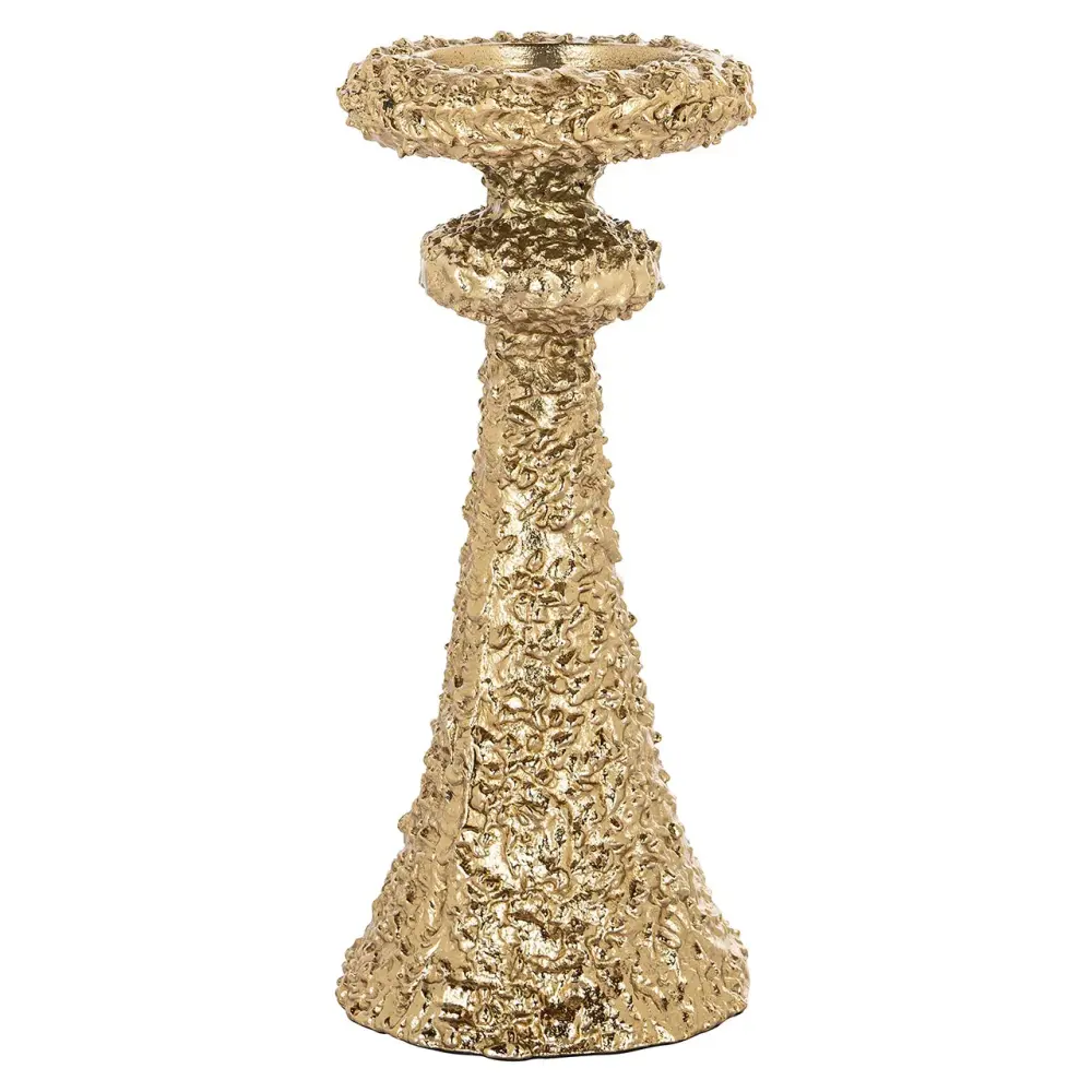 July Large Candle Holder - Gilded