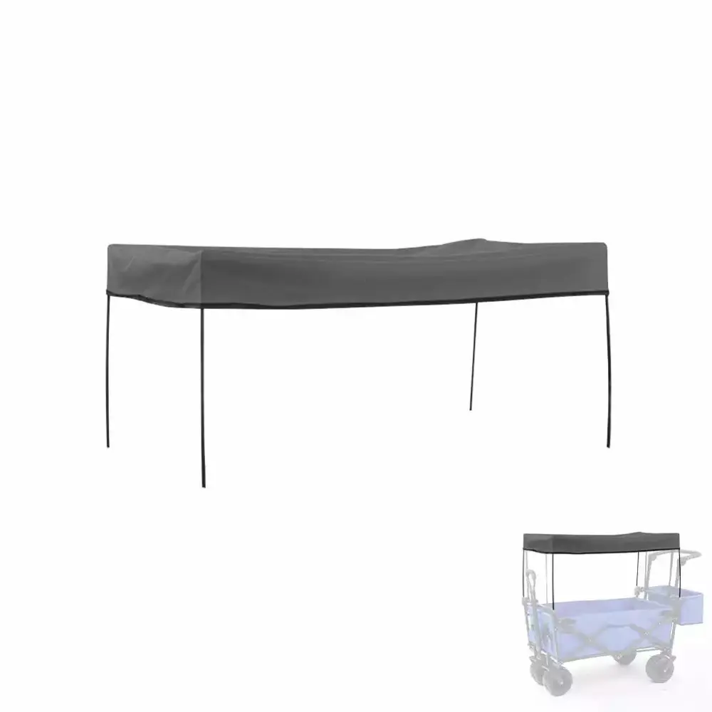 XDGJTBFMY Waterproof Foldable Handcart Roof Canopy Garden Wagon Travel-Friendly Trolley Cover One