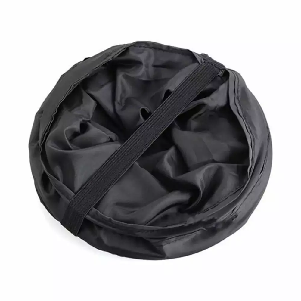 PHIGZNT Collapsible Pop-Up Car Trash Can Waterproof Travel-friendly Garbage Bag Black