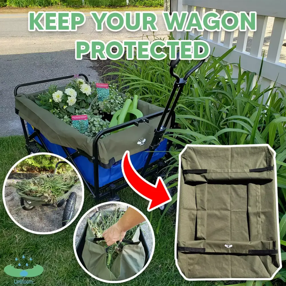 UpBloom Wagon & Wheelbarrow Gardening Cart Liner WL0721 Medium Khaki Green Larges
